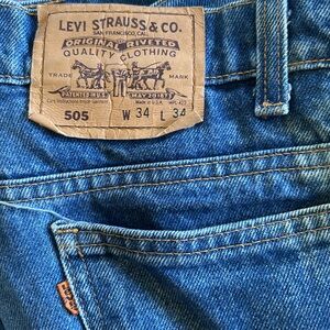 Orange Tab Levi’s 505 34x34